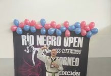 Brillante desempeño de la delegación de Taek Sarmiento en la primera jornada del Río Negro Open